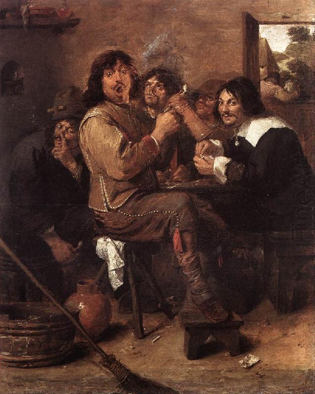 BROUWER, Adriaen Smoking Men ff oil painting picture